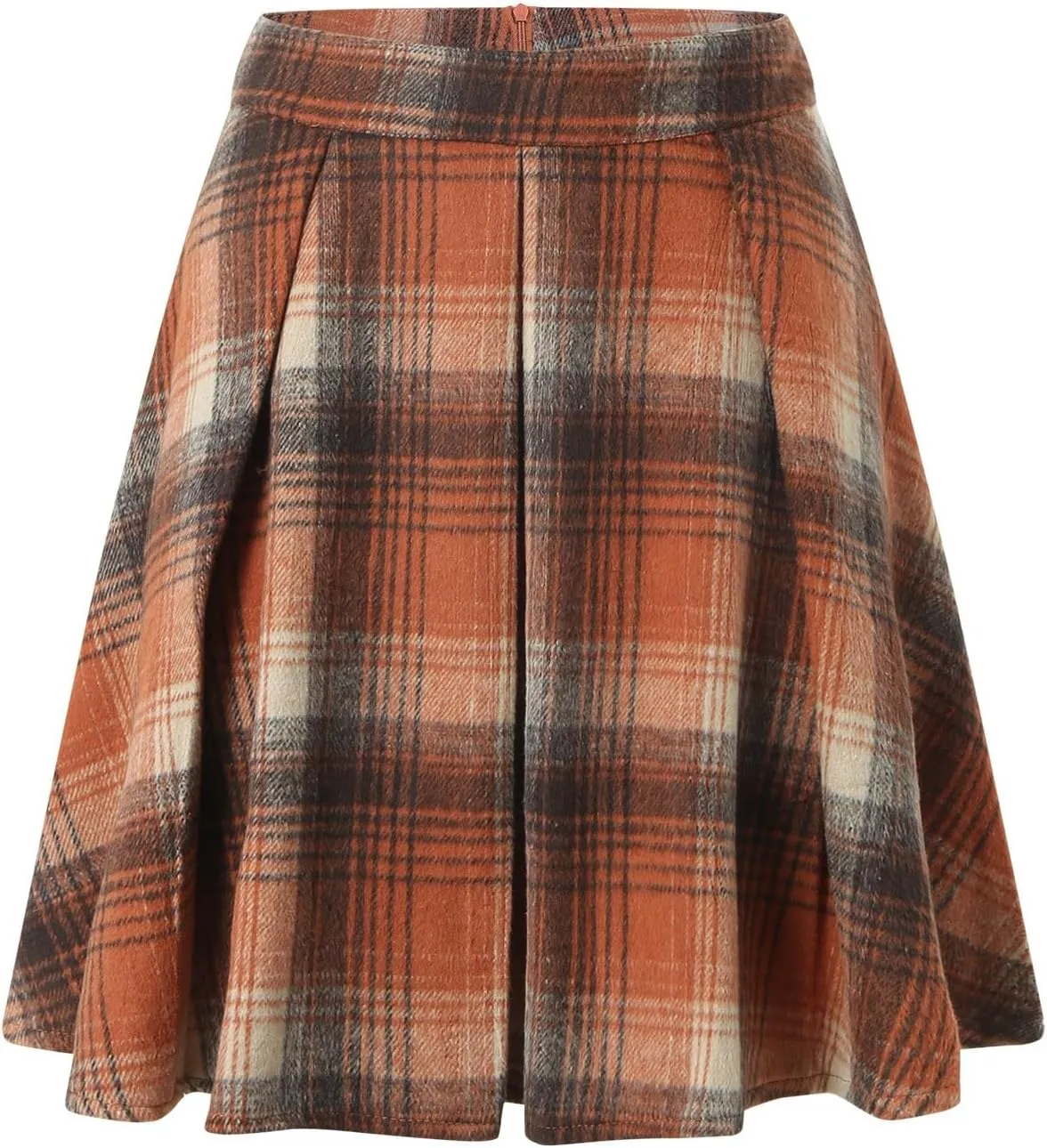 Women Plaid Mini Skirts High Wasited Pleated Skirt Summer A Line Skirts Plus Size Flared Skirt Casual School Uniform