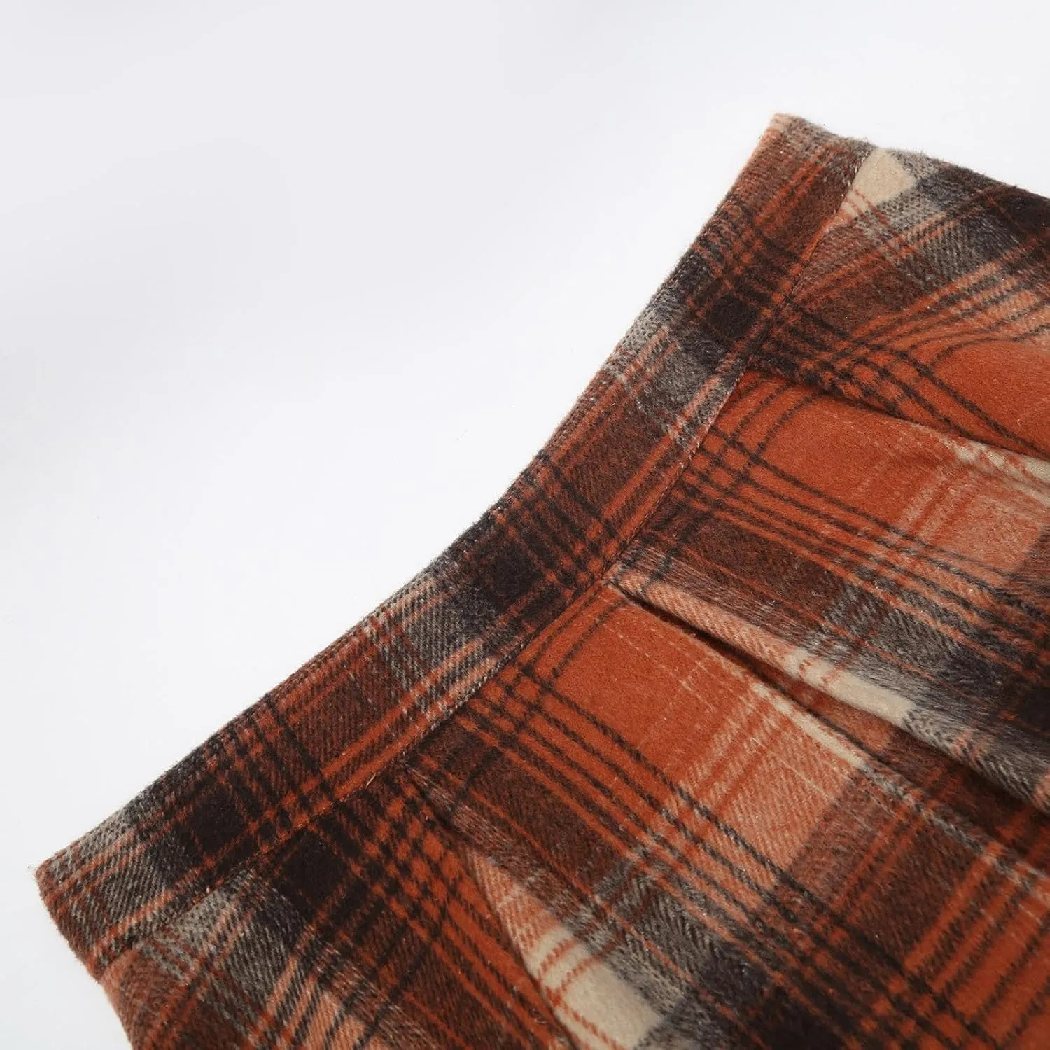 Women Plaid Mini Skirts High Wasited Pleated Skirt Summer A Line Skirts Plus Size Flared Skirt Casual School Uniform